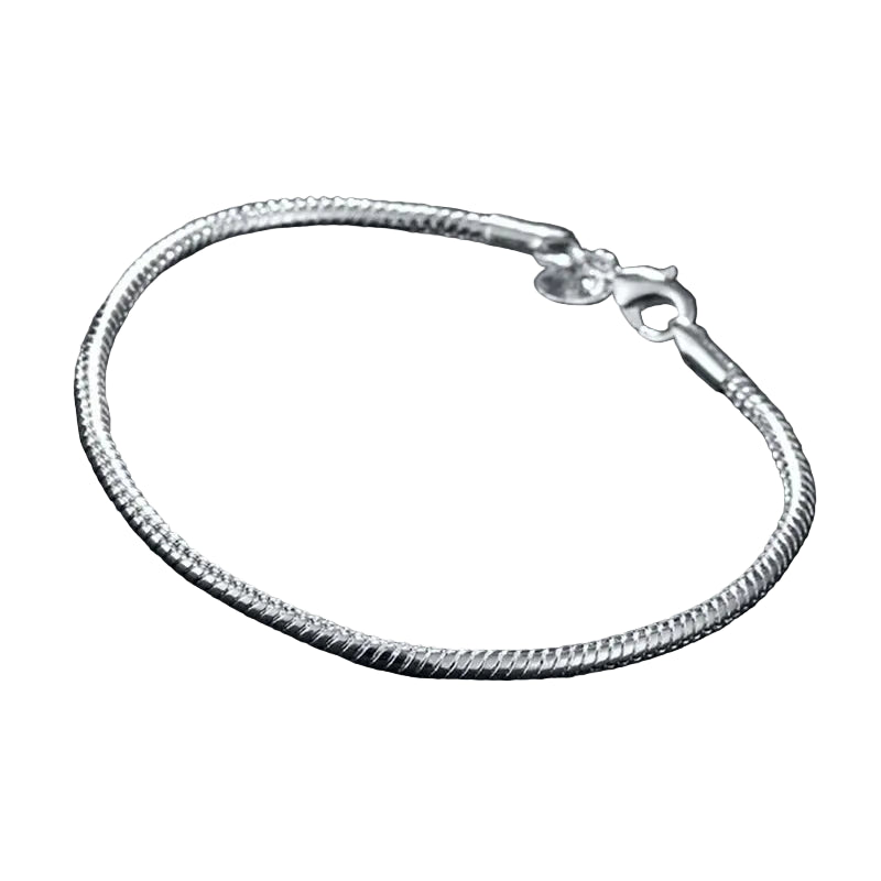 The Savile: Silver Snake Chain