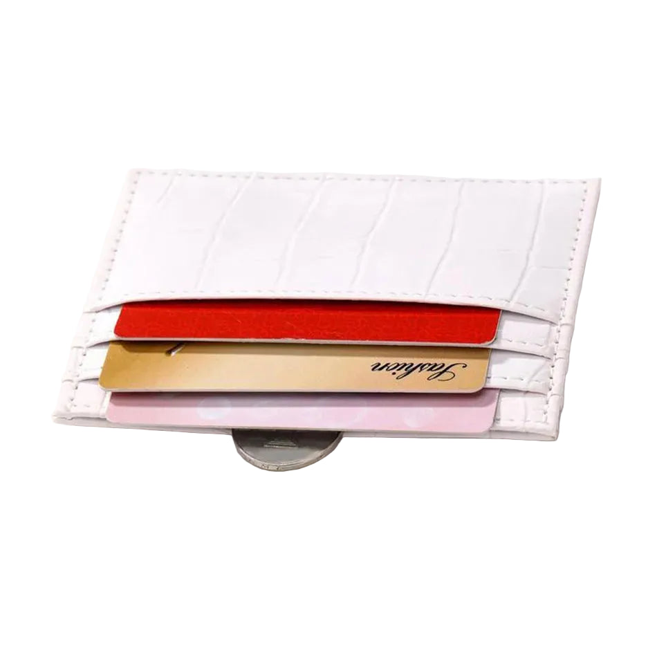 The Sloane: Crocodile Pattern Cardholder